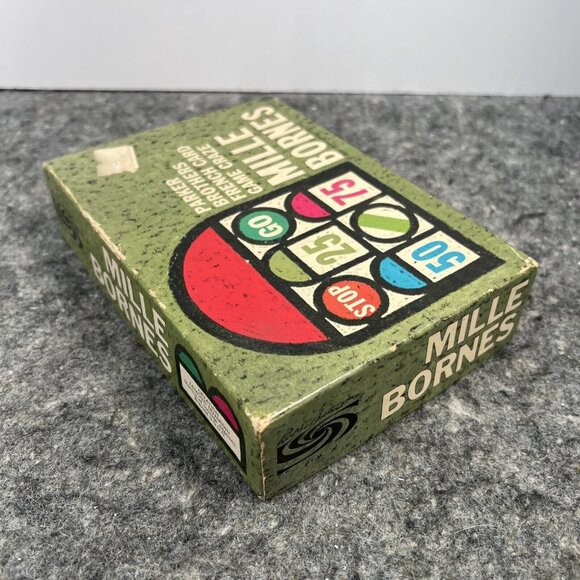 VTG 1962 Mille Bornes French Card Game Parker Brothers Complete Blank Score Card - Picture 10 of 13